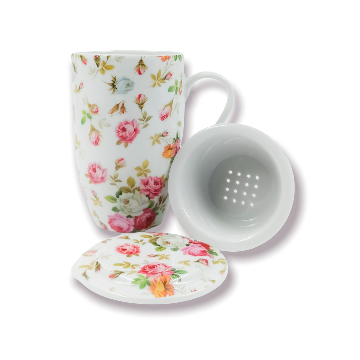 Κούπα για Τσαι με Σουρωτήρι Tea4one Rose Basket