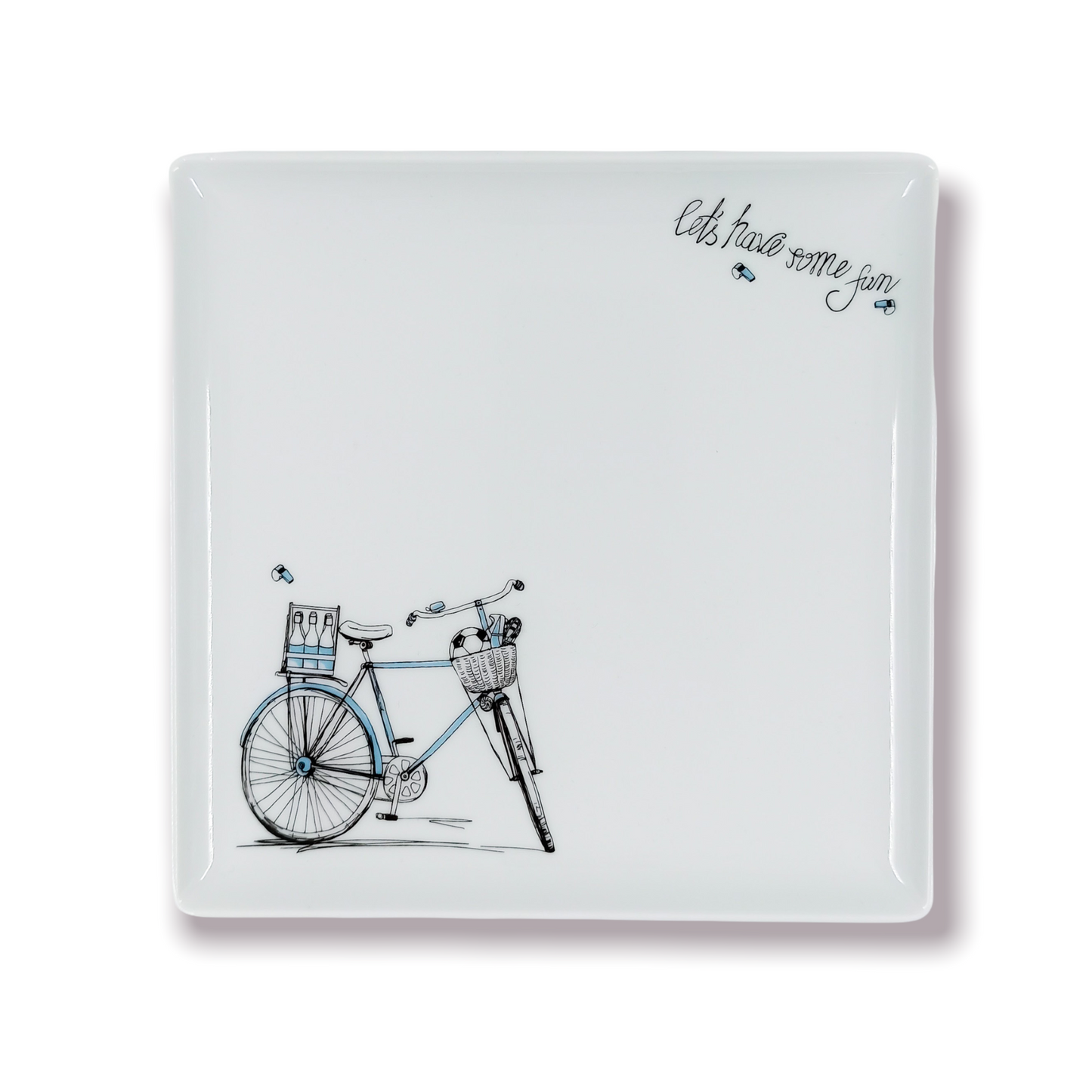 Δισκάκι τετράγωνο 17x17 Blue Bike