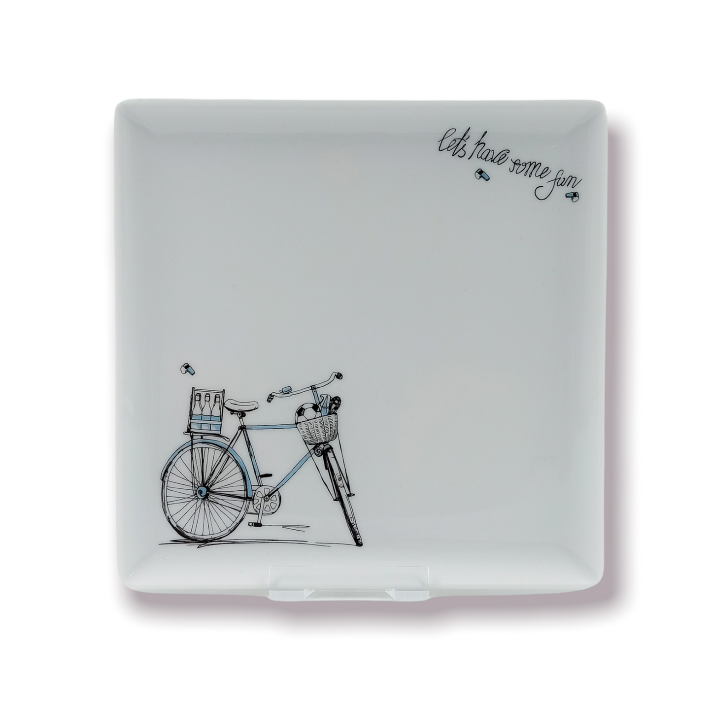 Δισκάκι τετράγωνο 17x17 Blue Bike