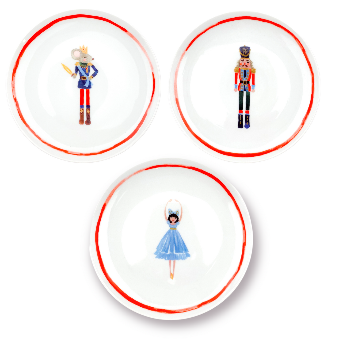 Πιατέλα Christmas Nutcracker Ballet blue