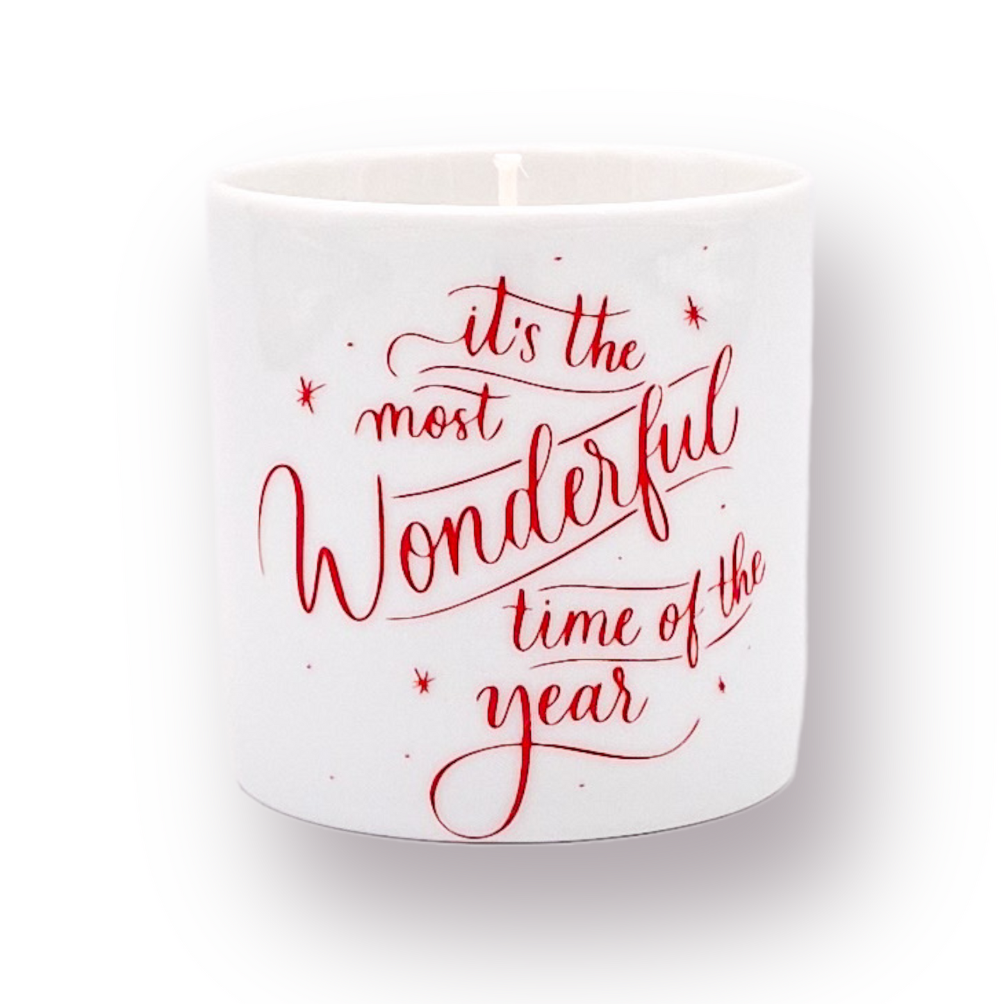 Κερί Αρωματικό Christmas Wonderfull Time Calligraphy