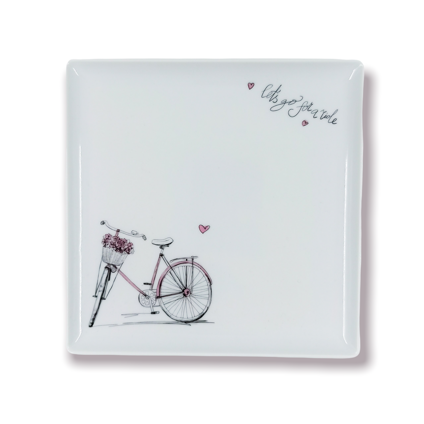 Δισκάκι τετράγωνο 17x17 Pink Bike