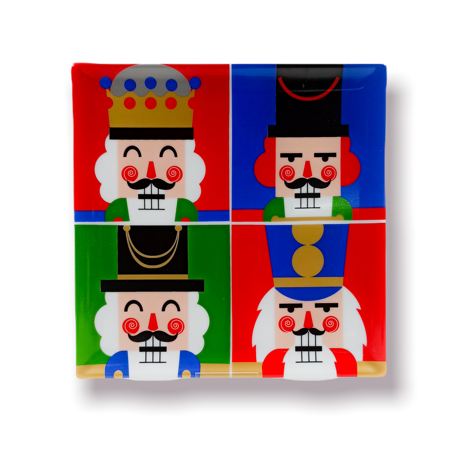 Δισκάκι τετράγωνο 21x21 Christmas Andi Nutcrackers