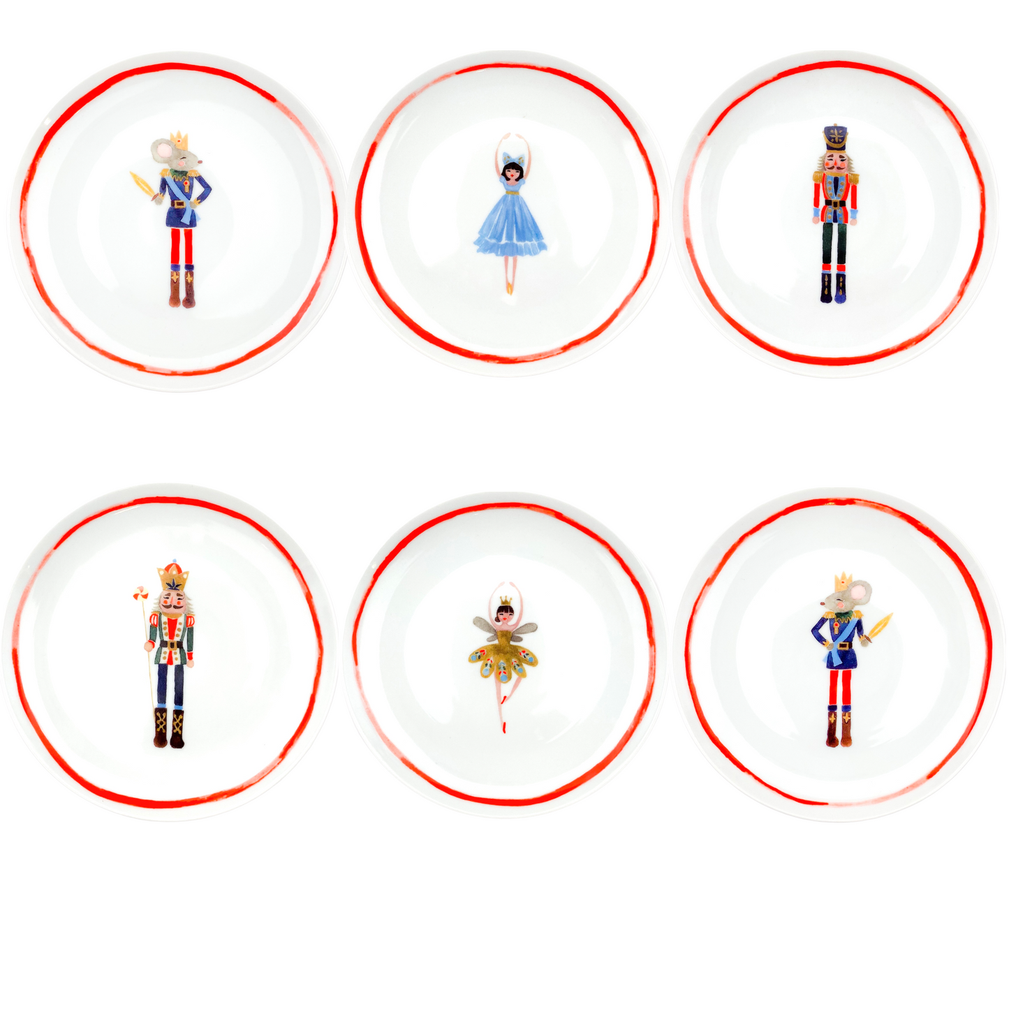 Πιάτο Φαγητού Christmas Nutcracker Ballet /set of 6