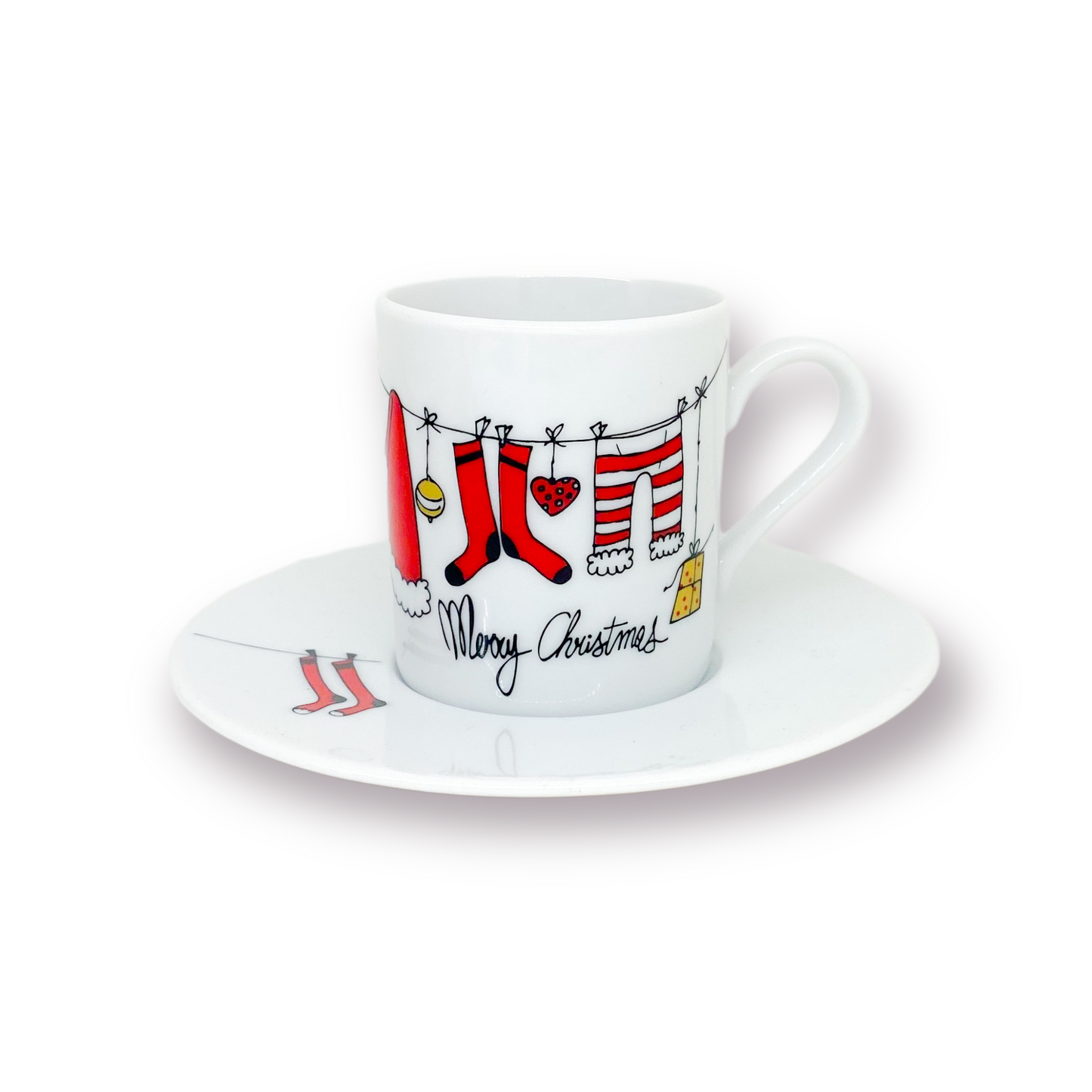 Φλιτζάνι Espresso Christmas Santa Clothes