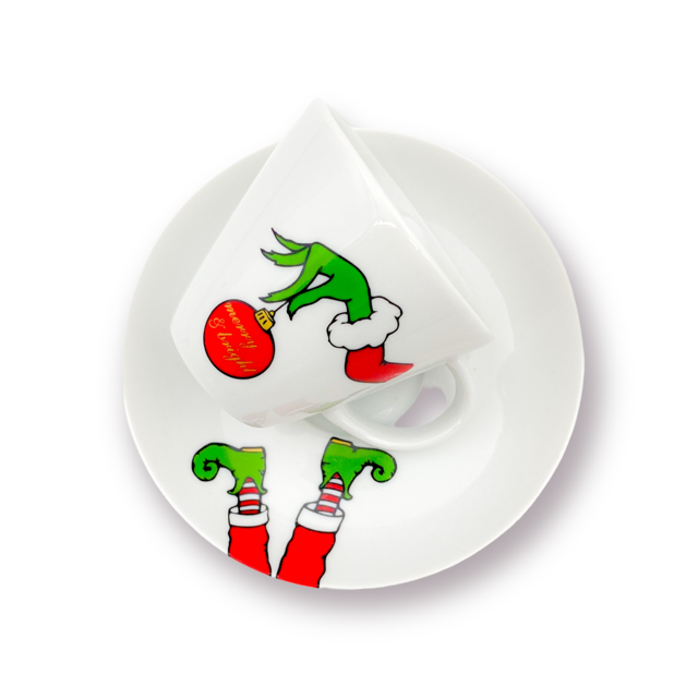 Φλιτζάνι Espresso Christmas Grinch / set of 2 (4 τεμ)