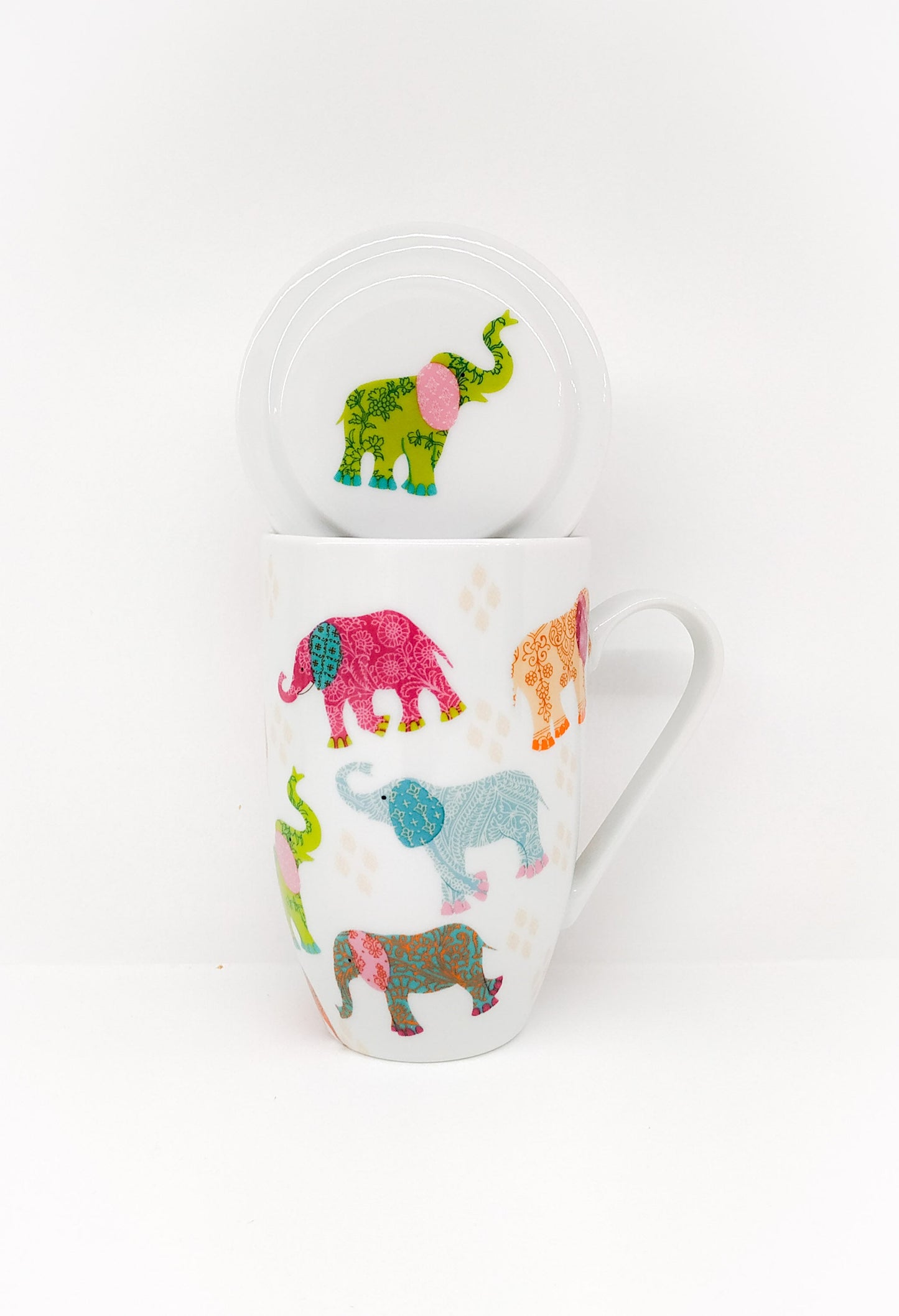 Κούπα για Τσαι με Σουρωτήρι Elephants