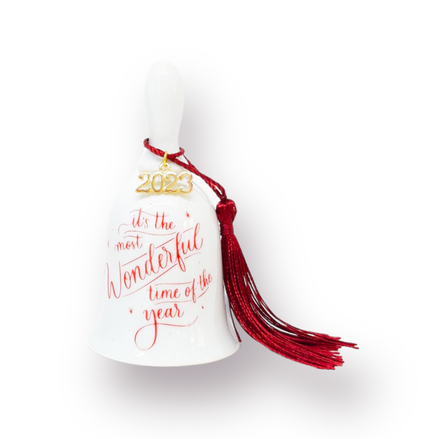 Καμπανάκι Christmas Wonderfull Time Calligraphy