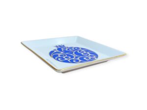 Tray Blue Prosperity 13x13