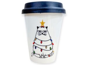 Travel mug Snowy Cat